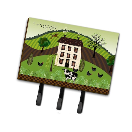 Carolines Treasures Folk Art Country House Leash or Key Holder VHA3024TH68